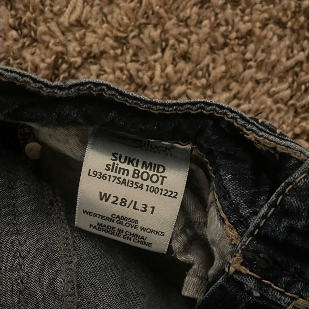 Silver Jeans Dark Blue Boot Cut Women's Jeans - Picture 5 of 5